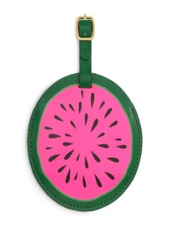 اشتري Ban.do Getaway Circle Suitcase Tag for Travel, Durable Vegan Leather Luggage Identifier, Watermelon في الامارات