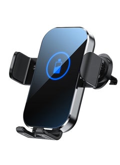 Buy Wireless Charger for Car, 15W Auto-Clamping Charger Mount, 360° Adjustable Air Vent Car Charging Holder, Fit for iPhone 14 13 12 11 10 8 Pro Max Xs, Samsung Galaxy S &Note Series LG etc in UAE