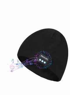 اشتري Bluetooth Beanie, Mens Gifts Bluetooth Hat, Gift for Men and Women, V5.0 Bluetooth Beanie Hats, Hand Free Wireless Headphone Beanie with Bluetooth Speakers Soft Knit Mans Beanie Hats Winter في الامارات