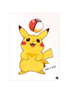 Buy Pokemon Printed Mouse Pad Red/Yellow/White in UAE