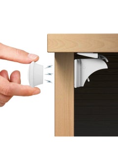 Buy Baby Safety Magnetic Cabinet Lock For Cabinets and Drawers Child Proofing Cupboard Latches With 4 Locks And 1 Key in Saudi Arabia