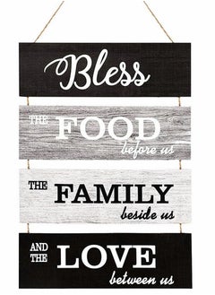 Buy Wall Hanging Sign Bless Rustic Wooden Family Living House Decoration Brand for Room Bedroom Bathroom Kitchen in UAE