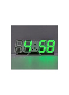 Buy 3D Digital LED Wall Clock, for use as alarm clock and night light for home in the living room and office in Egypt