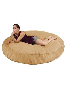 اشتري Ultra Large Sack Bean Bag With Soft Filling Beige 135cm في الامارات