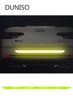 Buy 5 Pcs Auto Strong Reflective Stickers, Car Bumper Reflective Stickers, Car Trunk Reflective Stickers, Night Visibility Reflective Waterproof Self Adhesive Stickers in Saudi Arabia