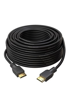 Buy HDMI v1.4 cable, 25 meters long, from Stargold | High-speed wire with 3D ARC Ethernet | FHD 1080P,1080i,4K PS4 Xbox One Sky HD Laptop TV CCTV | Gold and black plated in Saudi Arabia