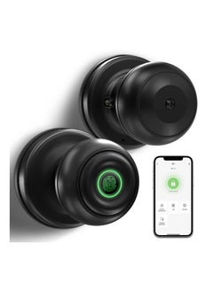 اشتري SYOSI Smart Door knob, Biometric Door Lock Fingerprint Door Knob with App Control, Fingerprint Door Lock for Home, Hotel, Office, Apartment, Bedroom في السعودية