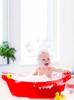 اشتري اسكوب حوض استحمام للاطفال لون احمر في الامارات