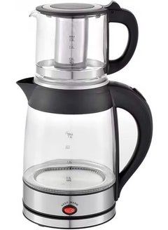 Buy 2 in 1 Electric Glass Steamer and Kettle for Preparing Steam Tea 2200 Watt 1.8 Liter in Saudi Arabia