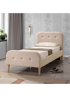 Buy Sweden Upholstered Single Bed 218 x 100 x 100 cm in Saudi Arabia