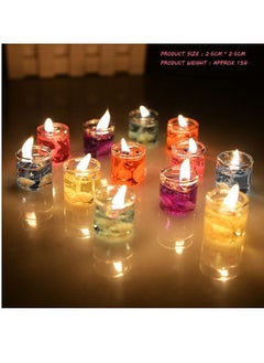 Buy Color Gel Candles  With Snails And Stars,  - 6 Pieces in Egypt