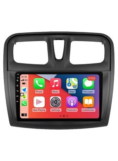 Buy Android Car Stereo for Renault Logan 2 2012-2022 Sandero 2 2013-2022 8GB RAM 128GB ROM Support SIM Card, Carplay, Mirror Link Wi-Fi BT, Radio GPS Navigation, 9 Inch IPS Touch Screen with AHD Camera Included in UAE