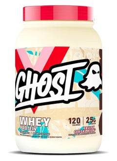 Buy GHOST Whey Protein Powder, Fruity Cereal Milk - 2LB Tub, 25G of Protein - Flavored Isolate, Concentrate & Hydrolyzed Whey Protein Blend - Post Workout Shakes - Soy & Gluten Free in UAE