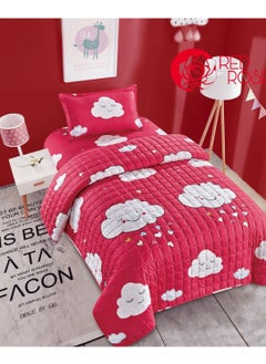 اشتري Compressed bed comforter set consisting of 3 pieces with children's drawings في السعودية