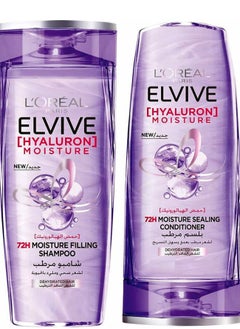 Buy Loreal Elvive Hyaluron Moisture Shampoo 400 Ml And Conditioner 360 Ml Dual Pack in Egypt