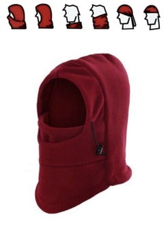 Buy Full Face Mask Cap Neck Cover Winter Ski Hat, Outdoor Unisex Winter Fleece Hats Bicycle Ski Warm Wind Proof Face Mask Hood for Mens Women in Egypt