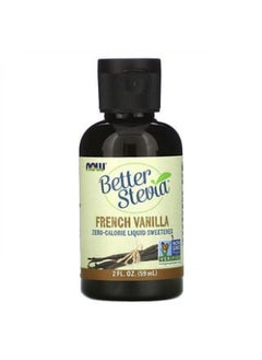 اشتري NOW Foods, Better Stevia, Zero-Calorie Liquid Sweetener, French Vanilla, 2 fl oz (59 ml) في الامارات