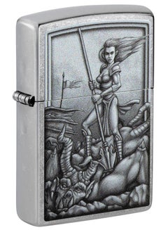 Buy Zippo 48371 207 Medieval Mythological Design Street Chrome Windproof Lighter in UAE
