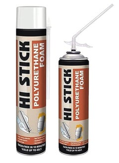 اشتري Hi Stick Polyurethane PU Insulating Foam Sealant for Door Furniture Ceiling Gypsum Spaces Crevices, 500 ML في الامارات