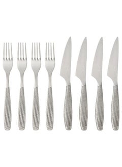 Buy 8-piece steak cutlery set stainless steel in Saudi Arabia