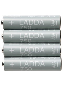 اشتري Pack of 4 Rechargeable battery, HR03 AAA 1.2V, 750mAh في الامارات