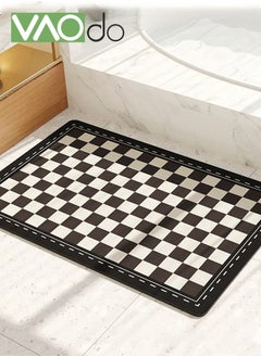 Buy Bath Mat Super Absorbent Bathroom Silicone Mat Absorbent Non-slip Mat Non-mold Kitchen Entrance Floor Mat in Saudi Arabia