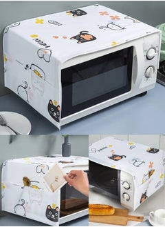 Buy 1pc Pocket Design Microwave Cover, Waterproof, Dustproof and Stainproof 85*35cm in Egypt