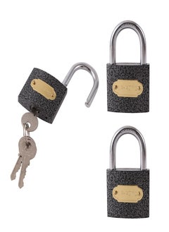 Buy Pack of 3-Iron Padlock - 50mm in Saudi Arabia