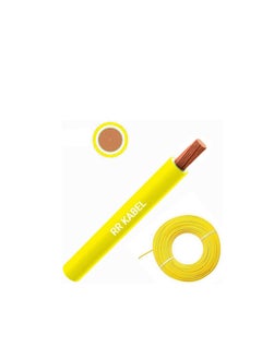 Buy RR 6.0mm Single Core Wire-100 Yards-Yellow in UAE