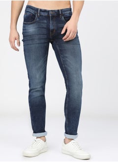 Buy Mid Rise Rinse Wash Light Fade Jeans in Saudi Arabia