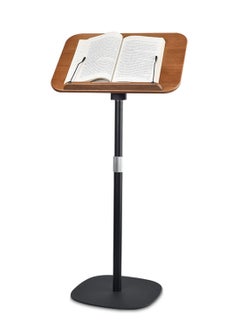 Buy Book Stand for Reading, Free Holder for Laptop Phone Tablet with Wooden Pad, Roasted and Lifestyles in UAE