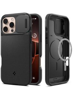 Buy Spigen Optik Armor MagFit Case for iPhone 16 Pro Max Compatible with MagSafe Accessories - Black in Egypt