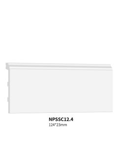 اشتري نعلات من مادة البوليسترين PS Skirting Board - مقاس 12.4*2*240 سم - كرتون في السعودية