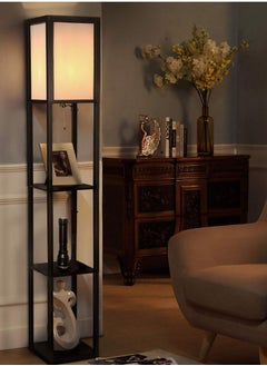 اشتري SUZBERRY  3 in 1  Shelf Floor Lamp with 2 USB Ports Shelf & Storage & LED Floor Lamp في الامارات