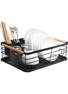 Buy Sweet Home Dish Drying Rack For Kitchen, Dish Drainer Rack with Removable Drip Tray Rust-Proof Dish Drainer with Removable Cutlery Holder Dish Racks for Kitchen Counter in Saudi Arabia