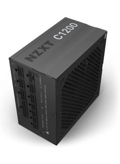 اشتري NZXT C1200 PSU - 1200 Watt Gaming PC Power Supply – ATX 3.0 – PCIe 5.0 12VHPWR Connector – 80 Plus Gold Efficiency – Fully Modular – Zero Fan Mode – Black Sleeved Cables في الامارات