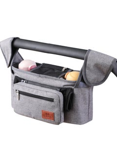 Buy Stroller Organizer Bag for Baby Strollers - GREY in UAE