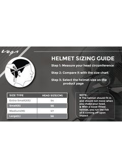 اشتري VEGA Blaze Dx BZ2 Full Face Helmet Dull Black Grey-L في الامارات