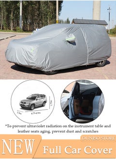 Buy Full Car Covers SUV Sunscreen UV Protection Indoor Outdoor Sunscreen Heat Protection Dust Wind/Water/Weatherproof Anti-Uv Scratch-Resistant Sedan Universal Suit YXL in UAE