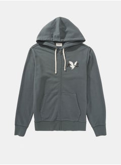 Buy AE Logo Graphic Zip-Up Hoodie in Egypt