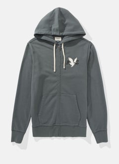 Buy AE Logo Graphic Zip-Up Hoodie in Egypt