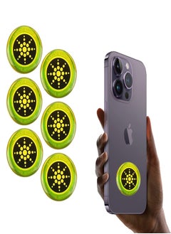 اشتري Cell Phone 5G EMF Protection Stickers 6Pcs Anti 5G Radiation Shield Sticker Radiation Neutralizers 98% Effective Protector Smart Phones Laptops Tablets TV Monitors All Devices (Golden) في الامارات