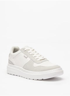 اشتري Men'S Solid Casual Sneakers With Lace-Up Closure في السعودية