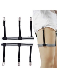 Buy Mens Shirt Stays Shirt for Tucking Holder Straps Non slip Locking Clamps Clips in Saudi Arabia