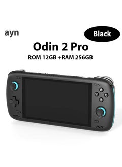 اشتري Odin 2 Android Handheld Gaming Console, High-Performance Retro Game Handheld with Snapdragon 8 Gen 2 Octa-core CPU, Adreno 740 GPU, 6-inch 1080P Screen, Android 13 System (12+256GB, Black) في الامارات