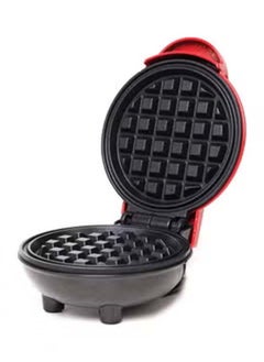 Buy Mini Waffle Maker Machine Red 18X9.3X14.50cm in UAE