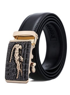 Buy Genuine Leather Belt Crocodile Pattern Belt in UAE