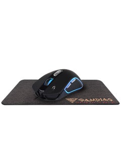 Buy Zeus M3 RGB Gaming Mouse 7,200 DPI + NYX E1 Gaming Mouse Pad 23.5 X 18 CM in Egypt