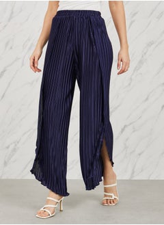 اشتري Plisse Asymmetric Hem Relaxed Pant في السعودية