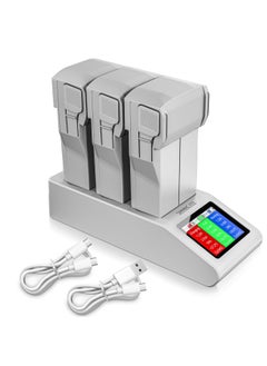 Buy Mini 4 Pro LCD Battery Two Way Charger, Charging Hub, Charge Three Batteries For DJI Mini 4 Pro, Mini 3, Mini 3 Pro Drone Accessories in UAE